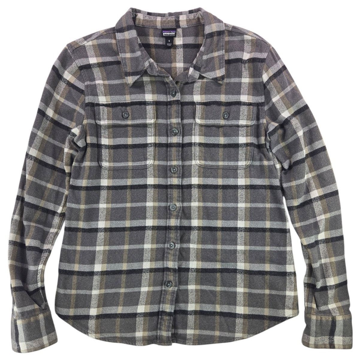 Patagonia Patagonia | Grey Plaid-Button Up- Fjord Flannel | Size Small Size S / US 4 / IT 40 - 1 Thumbnail