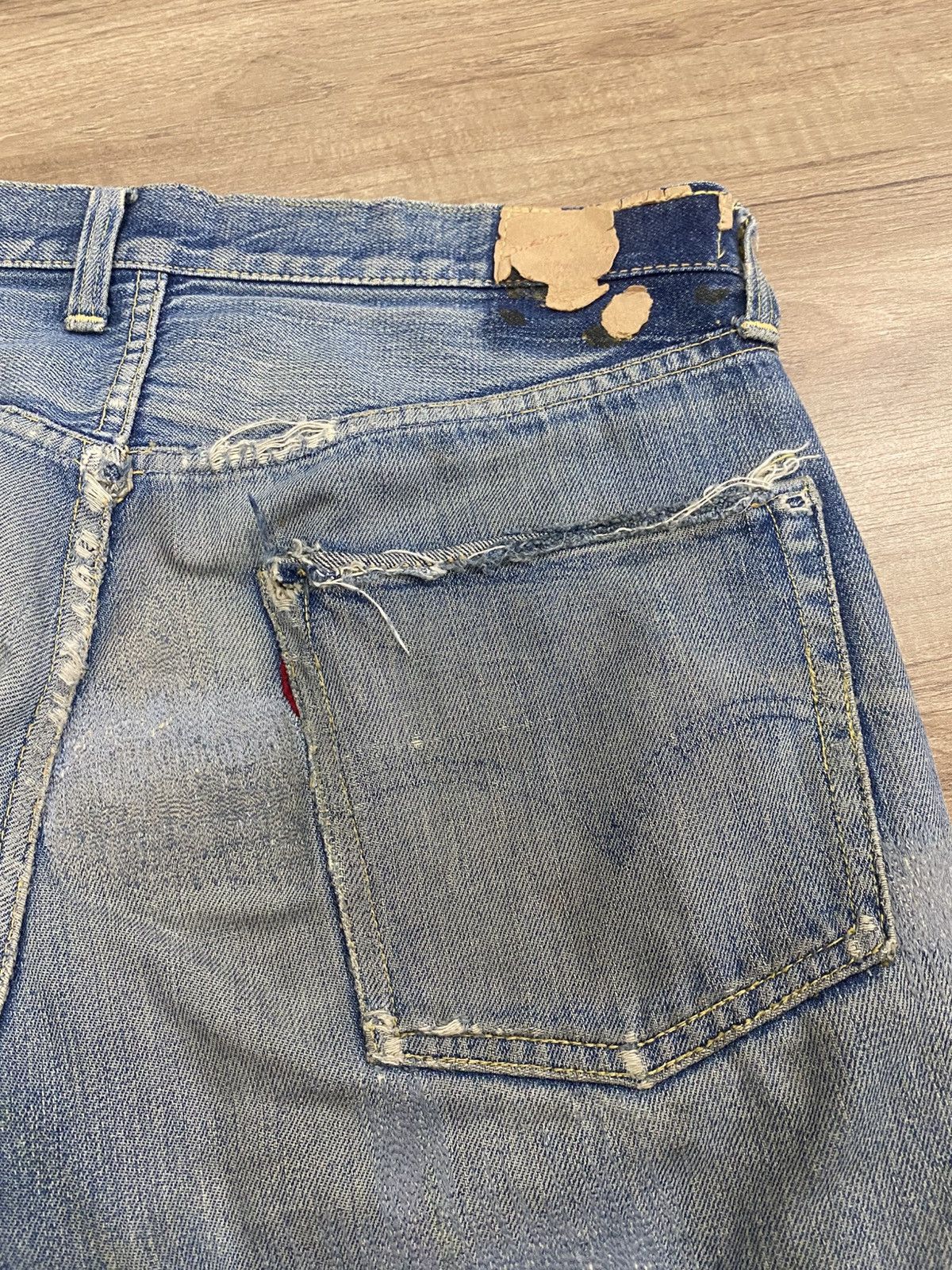 Levi's True vintage Levis 501 Big E Hidden Rivert selvadge Size US 34 / EU 50 - 13 Thumbnail
