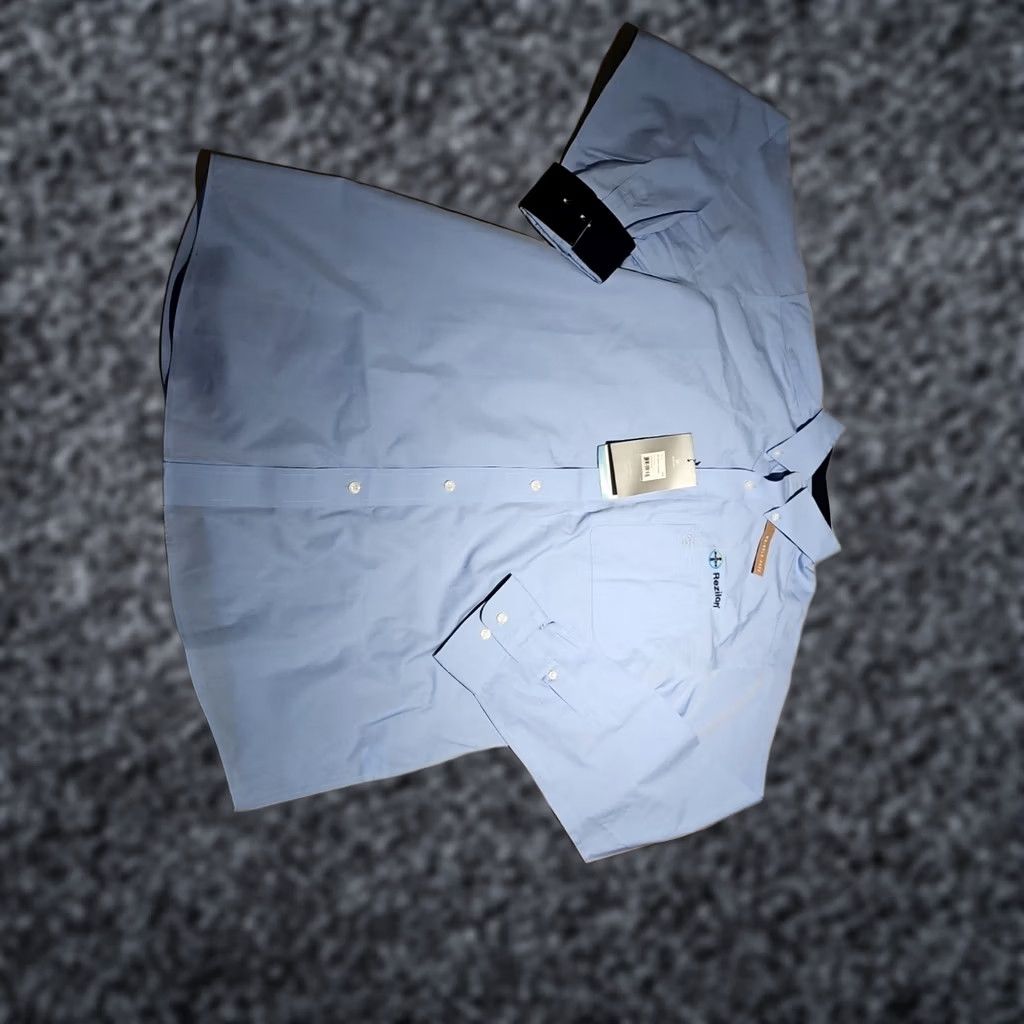 Ariat NWT Ariat Mens Shirt Medium Sky Blue Button Collared Embroidered Casual Top Shirt Mens Blue Size US M / EU 48-50 / 2 - 1 Thumbnail