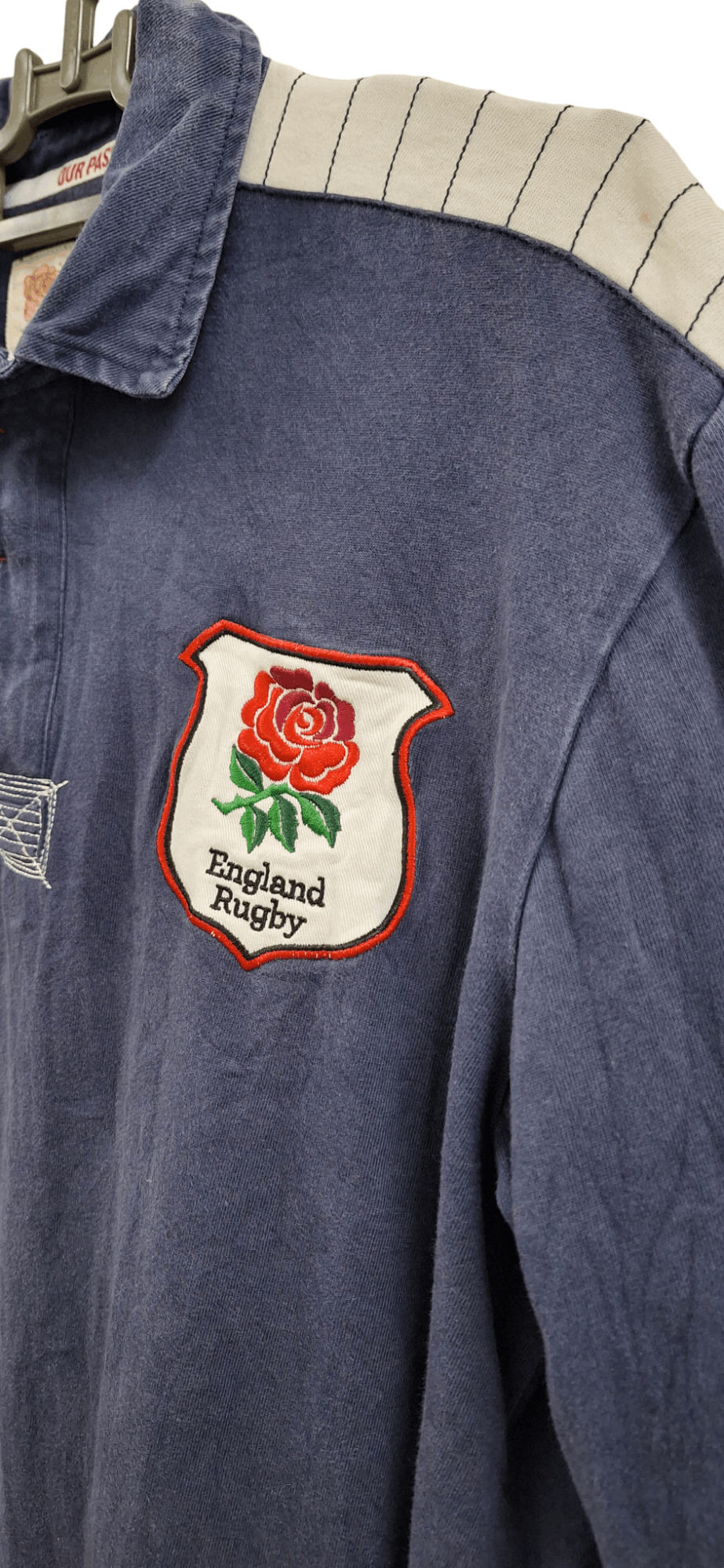 Vintage Vintage England Old Boy Carry Me Home Polo Rugby Size US L / EU 52-54 / 3 - 2 Thumbnail