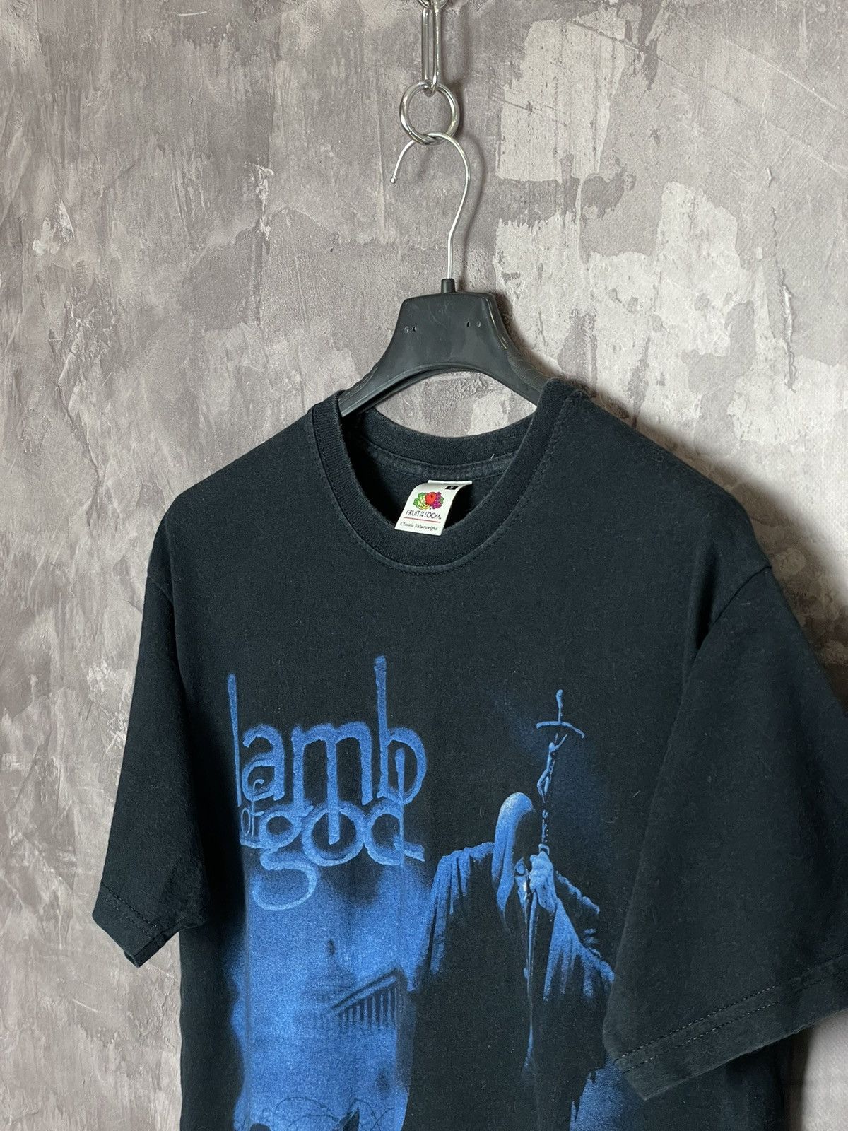Band Tees × Vintage Vintage Y2K Lamb of God death metal graphic T shirt black Size US S / EU 44-46 / 1 - 5 Thumbnail