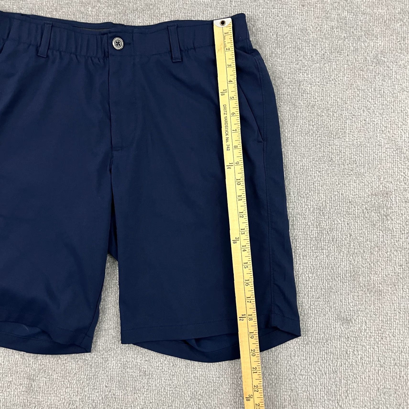 Under Armour Under Armour Drive Chino Shorts Mens 34 10" Blue Heatgear Performance Golf Size US 34 / EU 50 - 6 Thumbnail