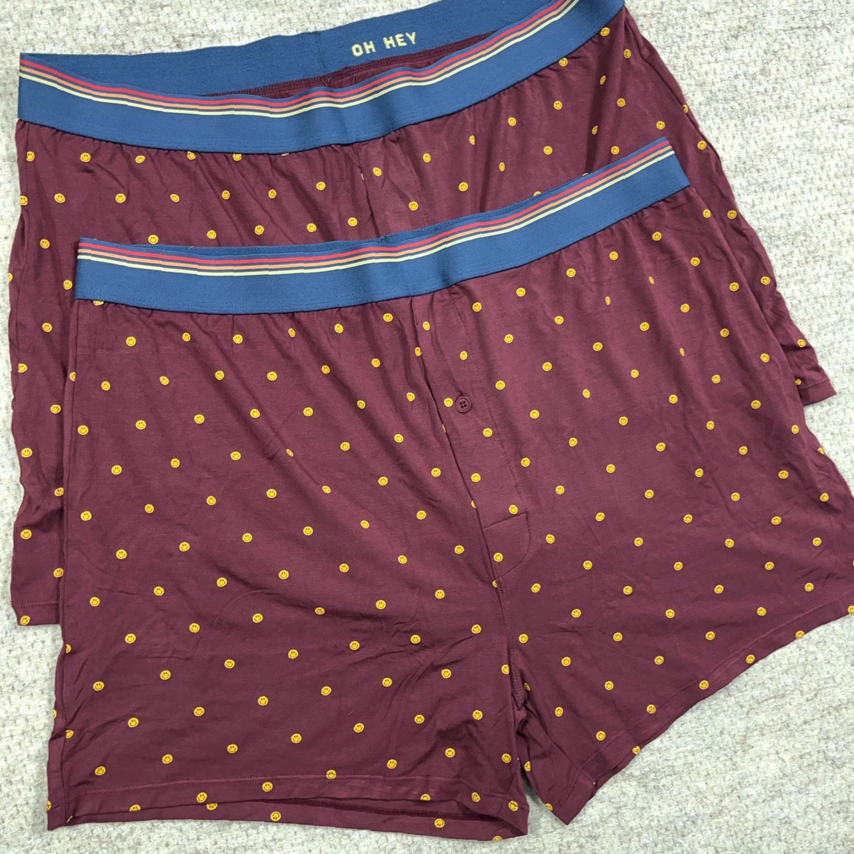 Marine Layer Marine Layer Boxer Briefs Mens Best Ever Sz XXL 2XL Burgundy Lot of 2 Underwear Size 42R - 3 Thumbnail