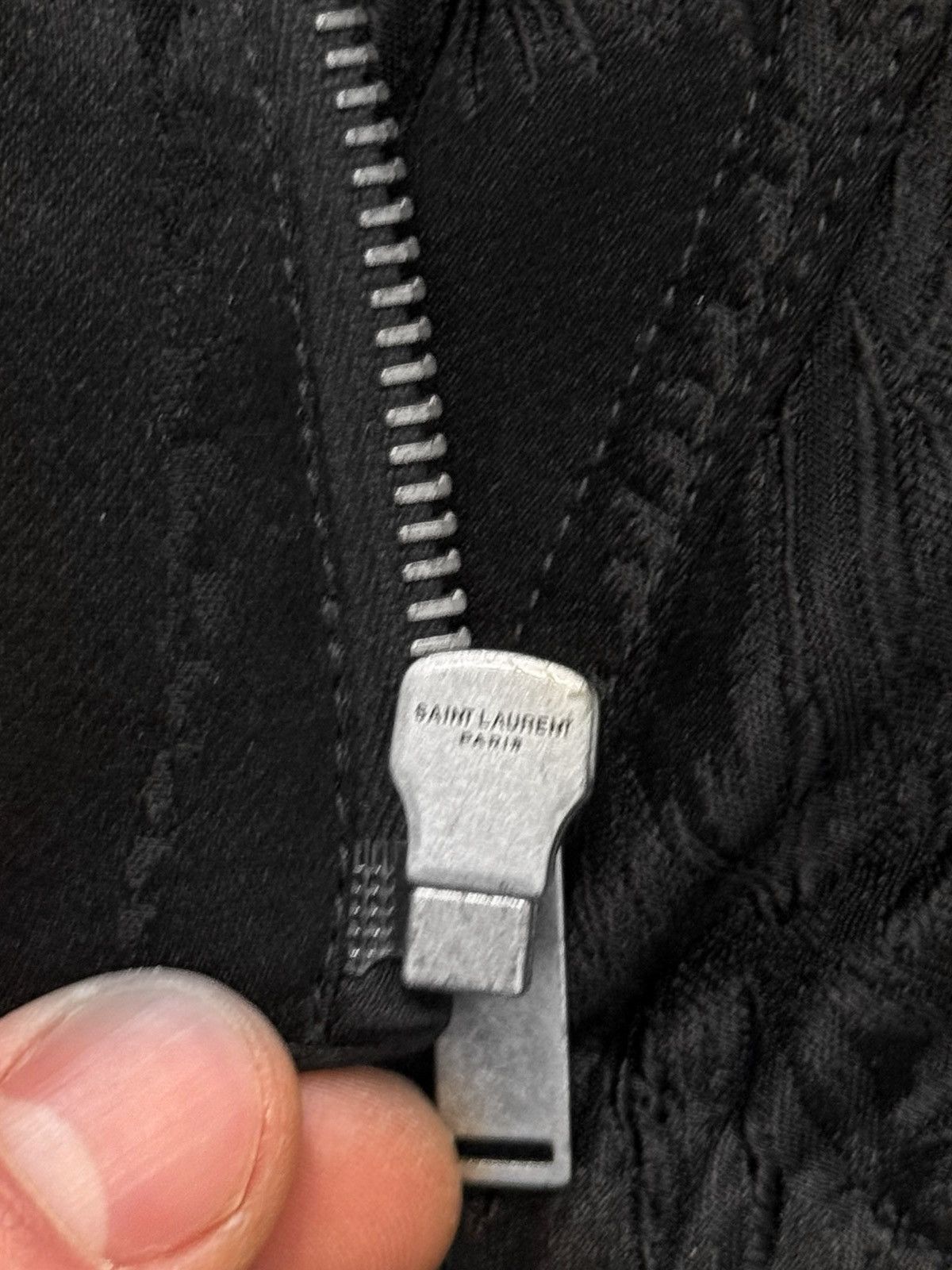 Saint Laurent Paris 2014 Palm Silk Teddy Zip Jacket Size US S / EU 44-46 / 1 - 10 Thumbnail
