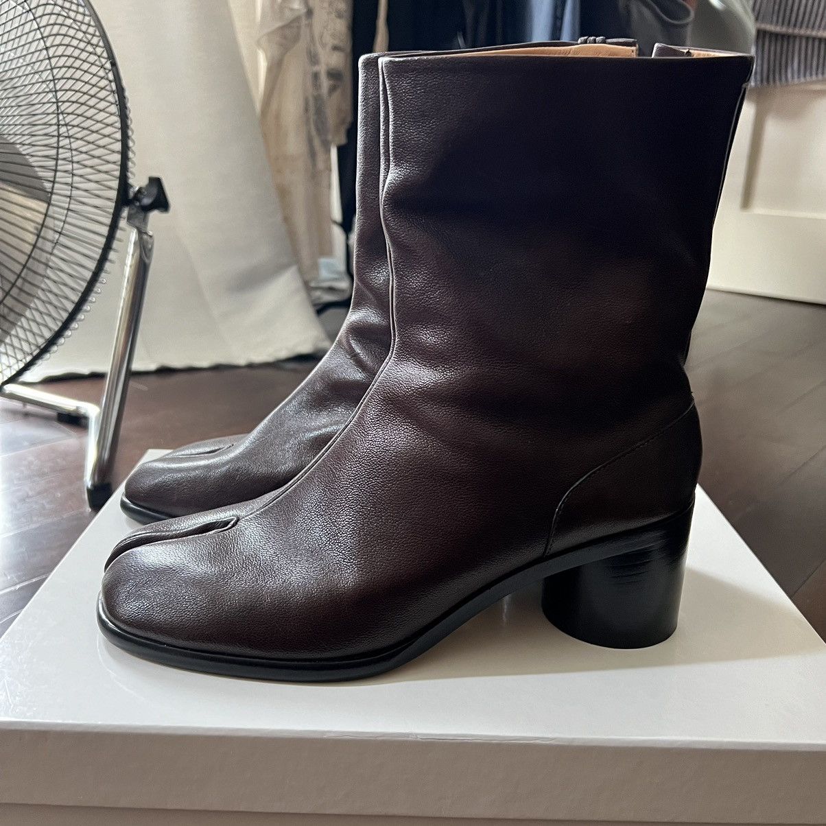 image of Maison Margiela Brown Tabi Boots, Men's (Size 9)