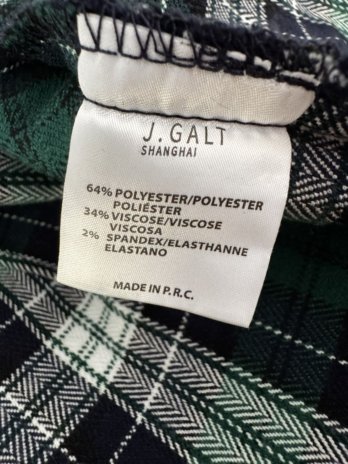 Brandy Melville Brandy Melville Women's Black and Green Plaid Mini Skirt Size 24" / US 00 / IT 34 - 8 Thumbnail