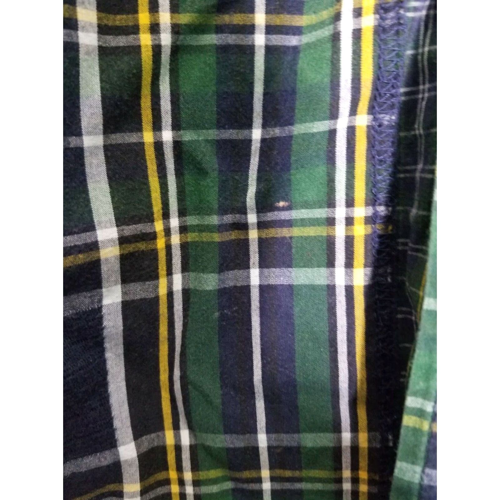 Tommy Hilfiger TOMMY HILFIGER Jeans SHIRT Mens L Long Sleeve Green Plaid Cut and Sew Vintage Size US L / EU 52-54 / 3 - 3 Thumbnail