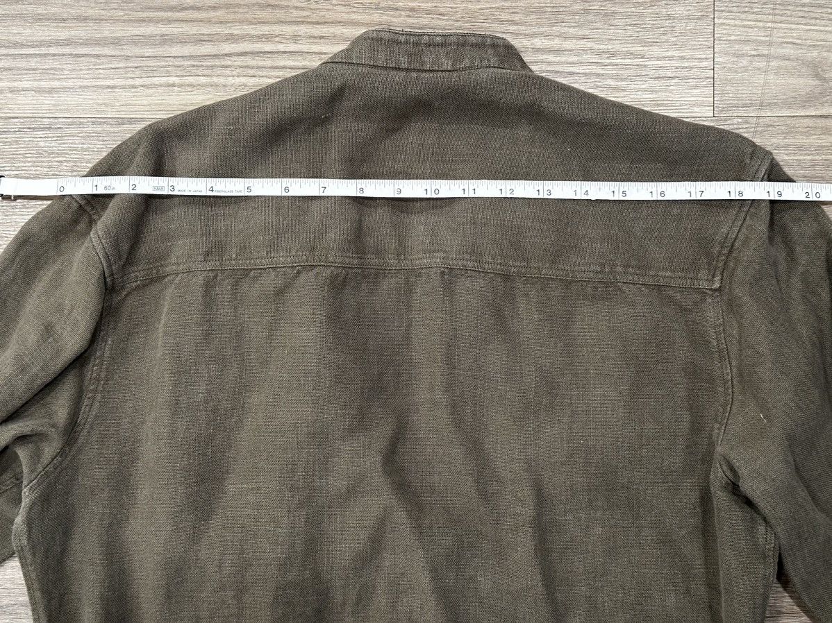 Balmain Decarnin era Military Pearl Button Linen Shirt Size US L / EU 52-54 / 3 - 4 Thumbnail