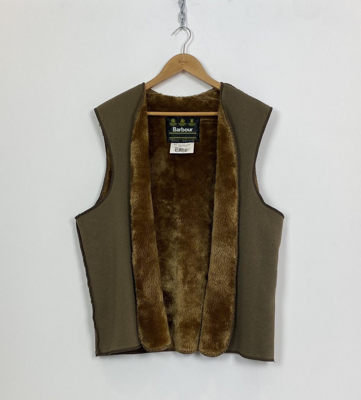 Barbour Vintage Barbour Sleeveless Acrylic Gilet Jacket Green Top Size US XL / EU 56 / 4 - 6 Thumbnail