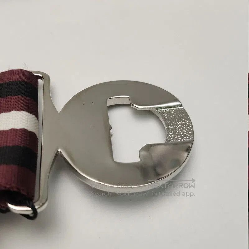Prada Prada Color Block Striped Belt with Metal Buckle. Size ONE SIZE - 6 Thumbnail