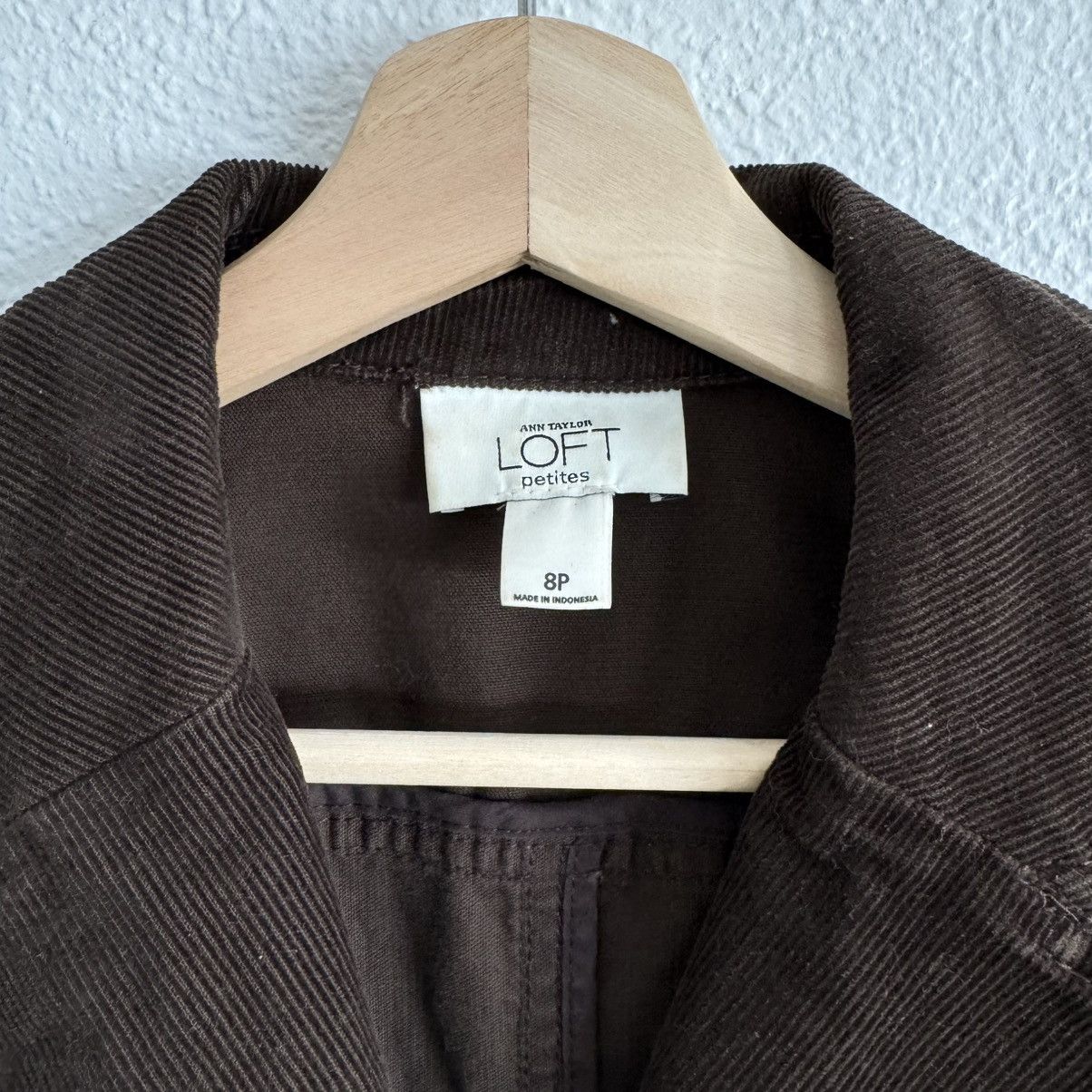 Loft LOFT Vintage Y2K 2000’s Dark Brown Corduroy Blazer Jacket Size M / US 6-8 / IT 42-44 - 5 Thumbnail