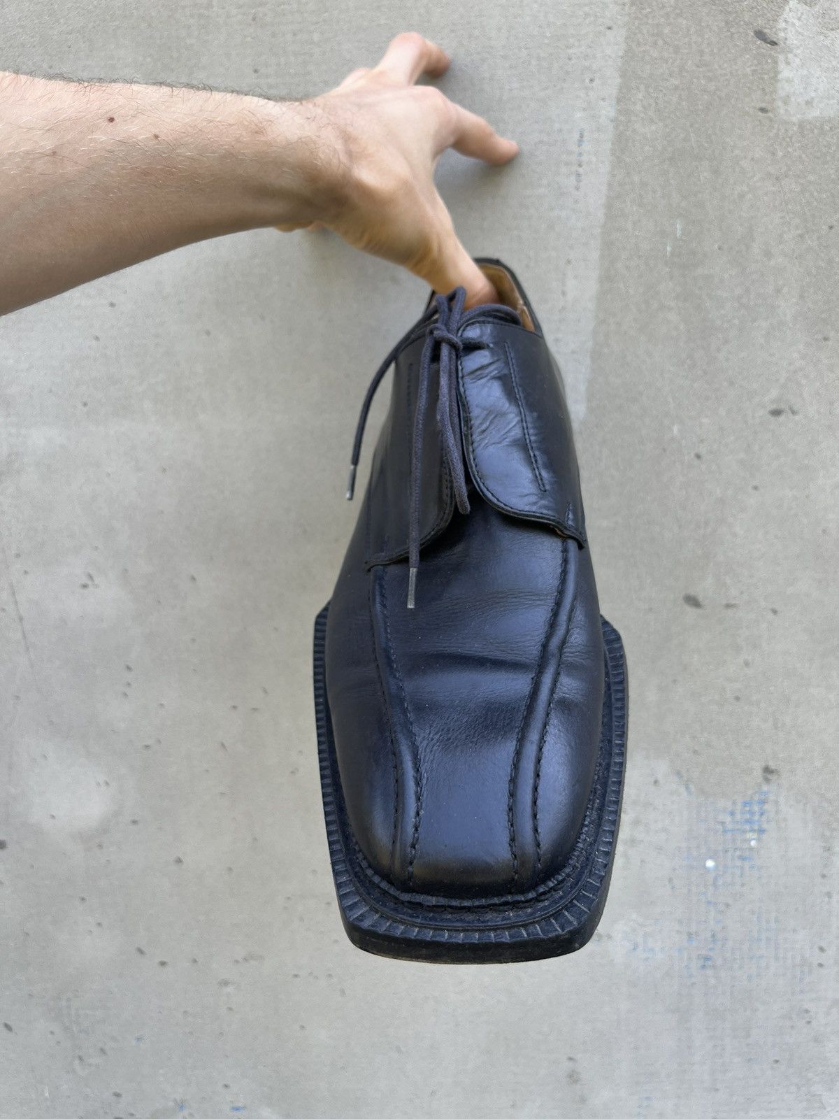 Other Avant Garde Square Sole Balenciaga Style Leather Shoes Opium Size US 10 / EU 43 - 12 Thumbnail