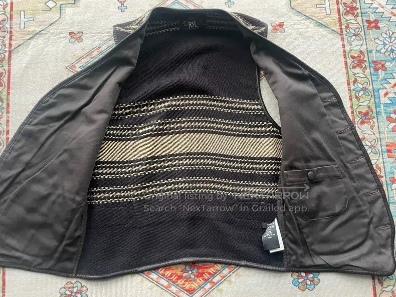 RRL Ralph Lauren RRL Ralph Lauren Stitching, leather splicing, Neptune stri Size US XS / EU 42 / 0 - 3 Thumbnail