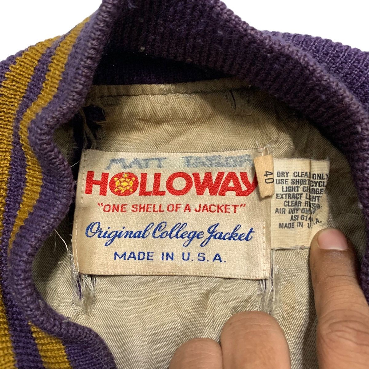 Vintage Vintage Halloway Varsity Jacket Size US M / EU 48-50 / 2 - 6 Thumbnail