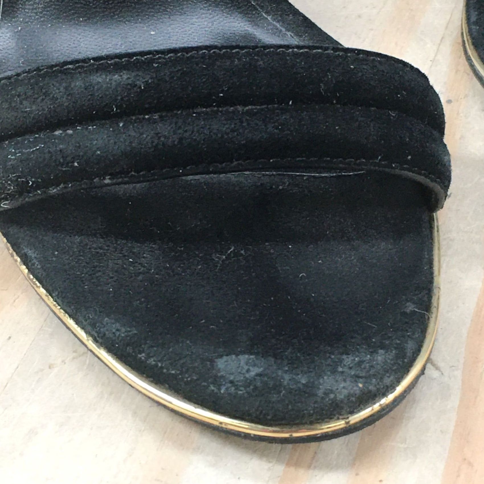 Kenneth Cole Kenneth Cole Heels Womens 8 M Buckle Straps Sandals Black Fabric Open Toe Block Heel Size US 8 / IT 38 - 4 Thumbnail