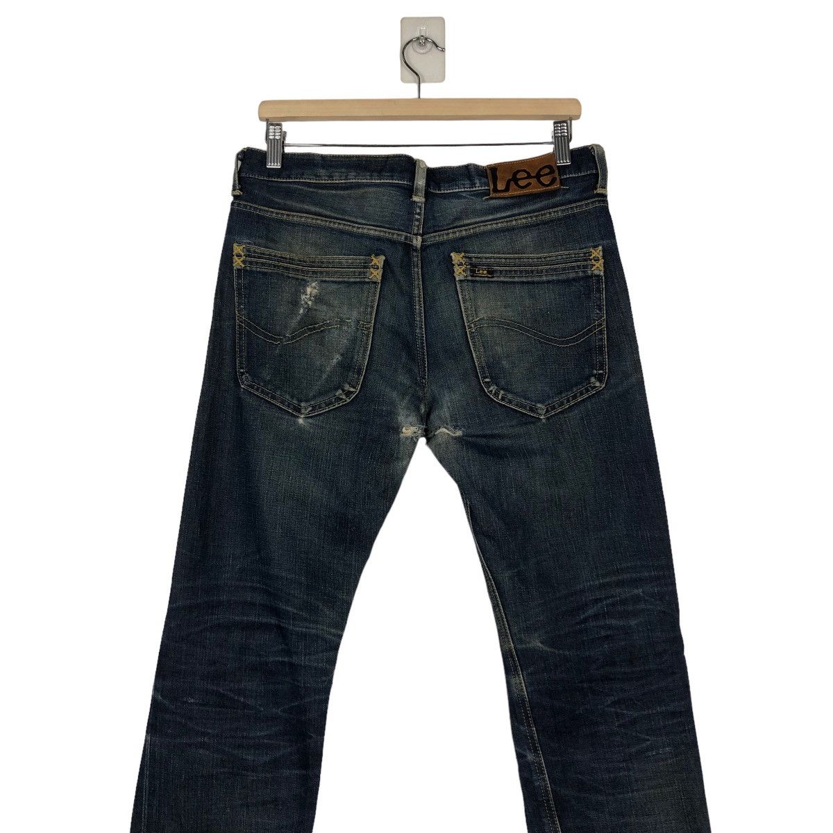 Japanese Brand 🔥VINTAGE DENIM LEE SELVEDGES RED LINE BIKER WEAR Size US 30 / EU 46 - 11 Thumbnail