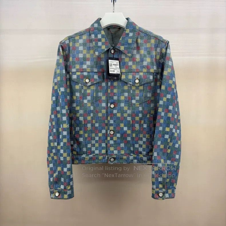 Louis Vuitton Louis Vuitton SS25 FEDON Color Checkerboard Denim Jacket Size US M / EU 48-50 / 2 - 1 Thumbnail