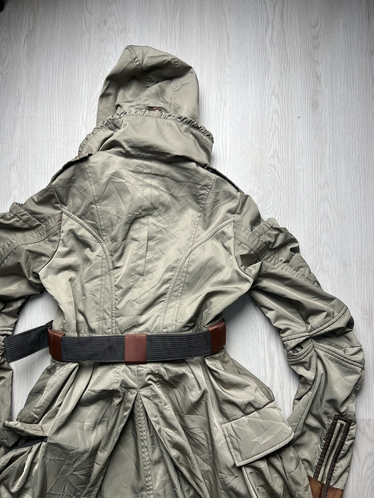 Marithe + Francois Girbaud Marithe Francois Girbaud Belted Military Bondage Jacket Size US M / EU 48-50 / 2 - 5 Thumbnail