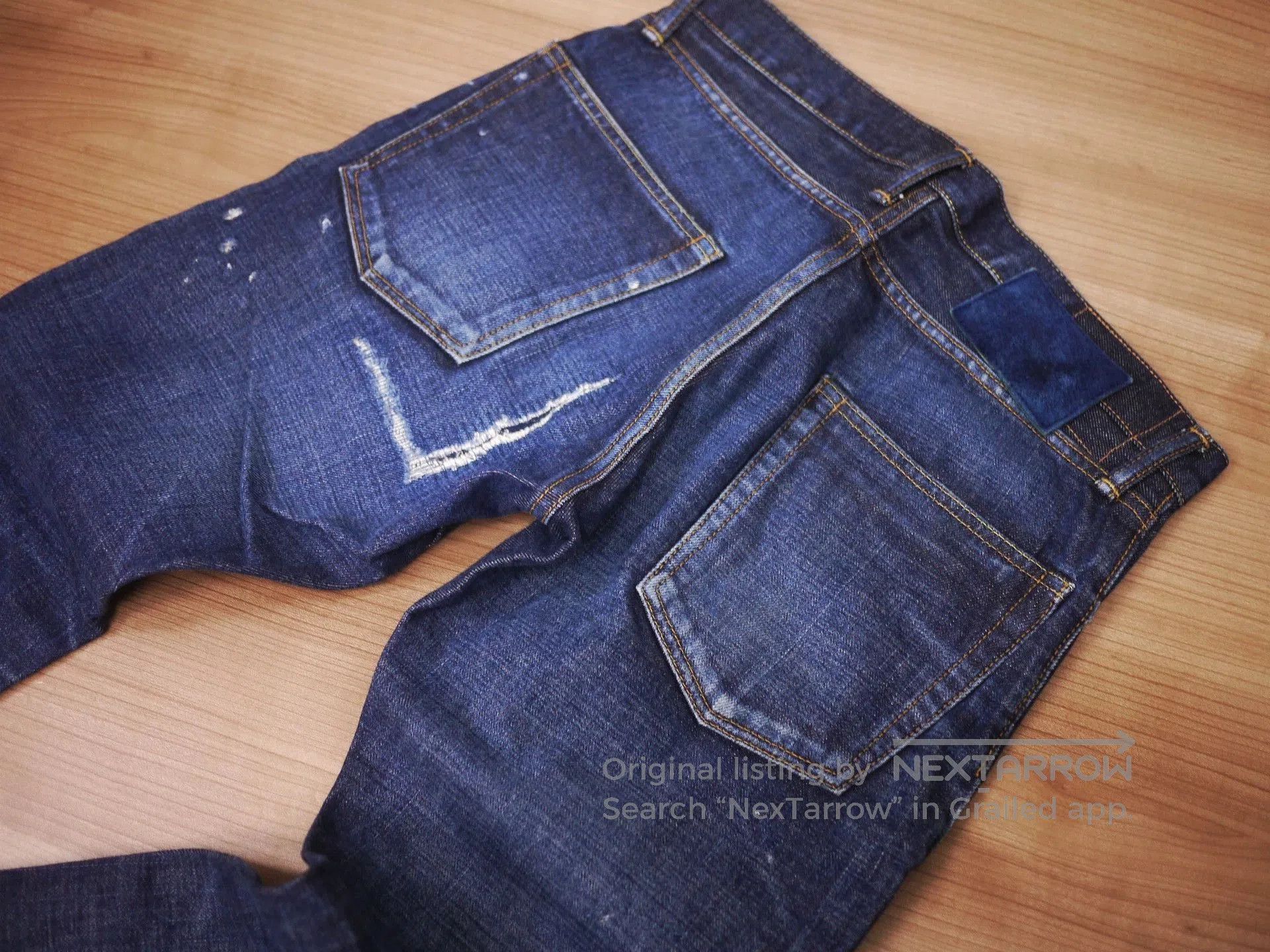 Visvim Blue Distressed Denim Jeans Size 32. Size US 32 / EU 48 - 7 Thumbnail