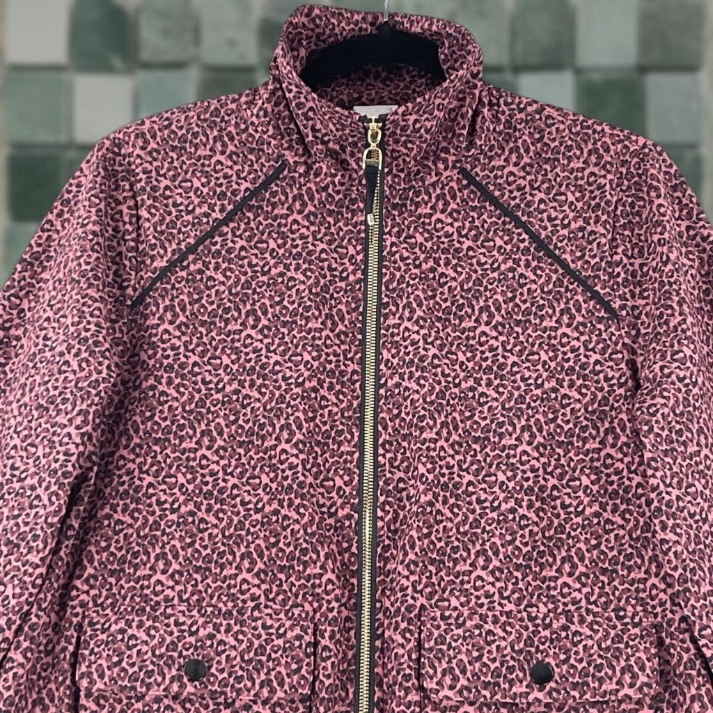Vintage Chico's Zenergy Jacket Womens Full Zip Purple Cheetah Print Size 4 Regular All Seasons Pockets Vintage No Size S / US 4 / IT 40 - 1 Thumbnail