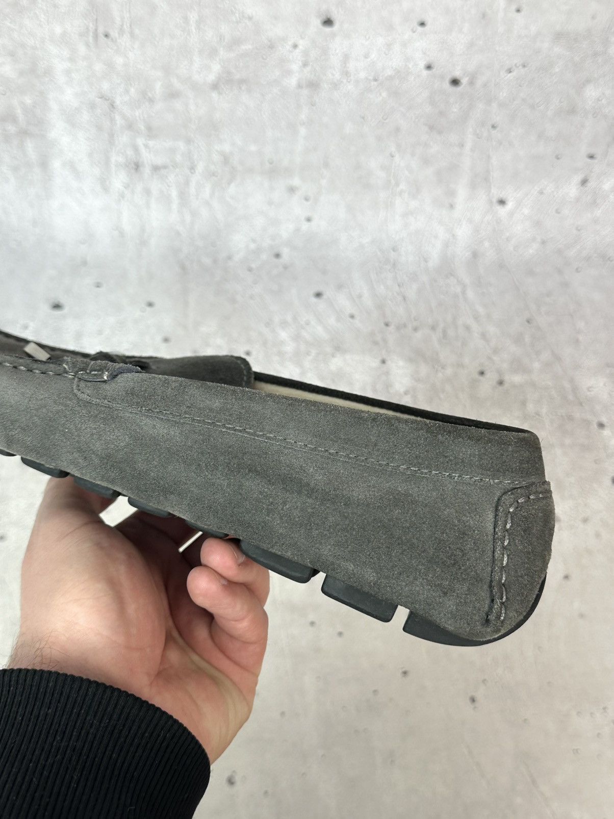 Balmain Balmain Paris Suede Grey Men’s Moccasin Shoes Size US 11 / EU 44 - 7 Thumbnail