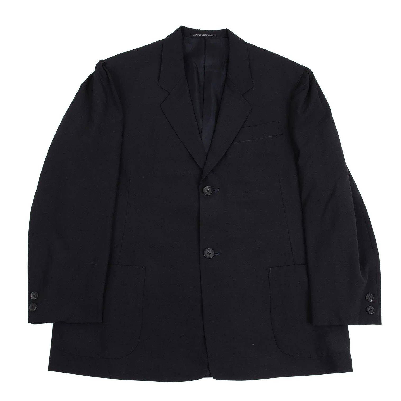 Yohji Yamamoto Yohji Yamamoto Wool Puff Sleeve Jacket Size US S / EU 44-46 / 1 - 1 Thumbnail