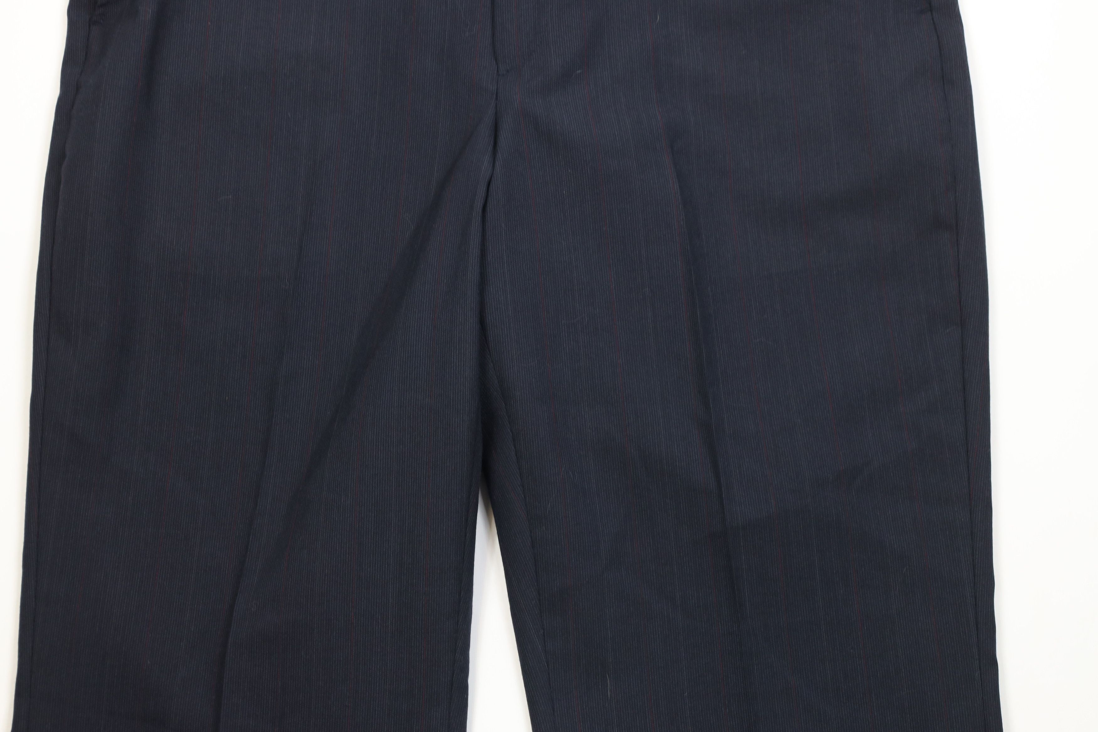 Vintage Vintage 90s Worsted Wool Blend Striped Wide Leg Chino Pants Size US 38 / EU 54 - 3 Thumbnail