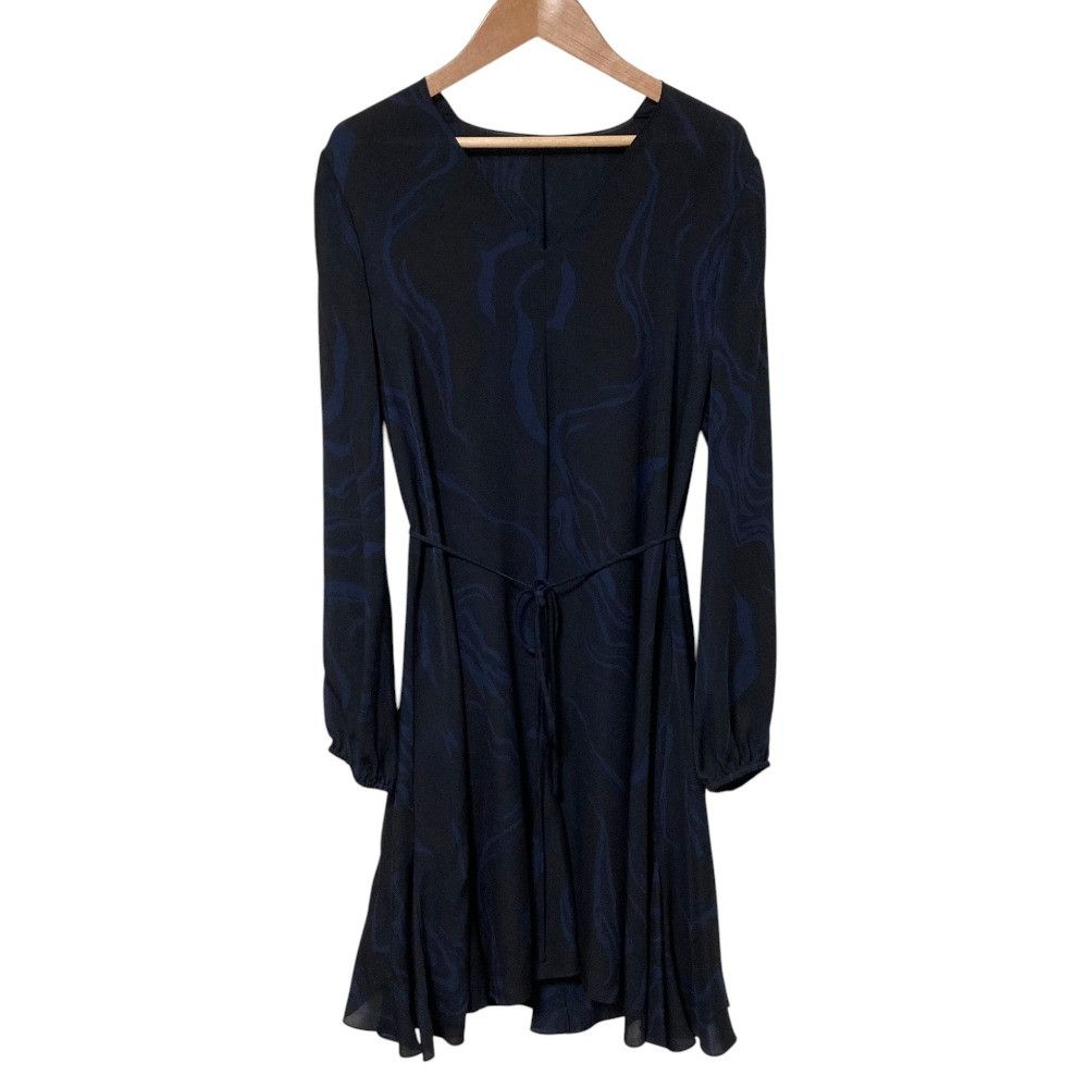 Theory Theory Theory OIL SILK V NK GODET DR Silk Dress Textile Dresses OILSILKVNKGODETDR DUTY FREE for USA Size ONE SIZE - 1 Thumbnail