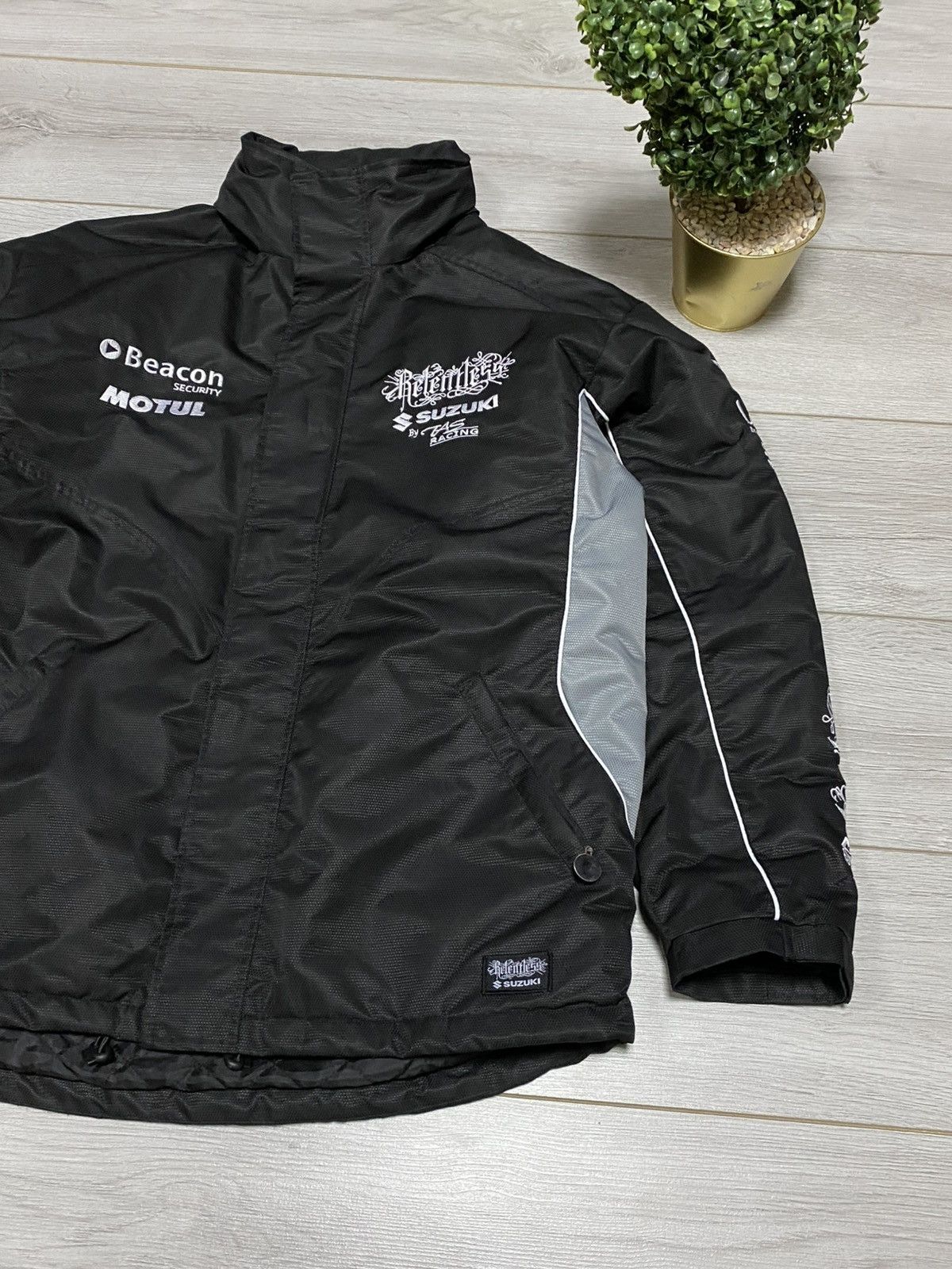 Other Suzuki relentless vintage jacket hooded windbreaker zip Size US XXL / EU 58 / 5 - 4 Thumbnail