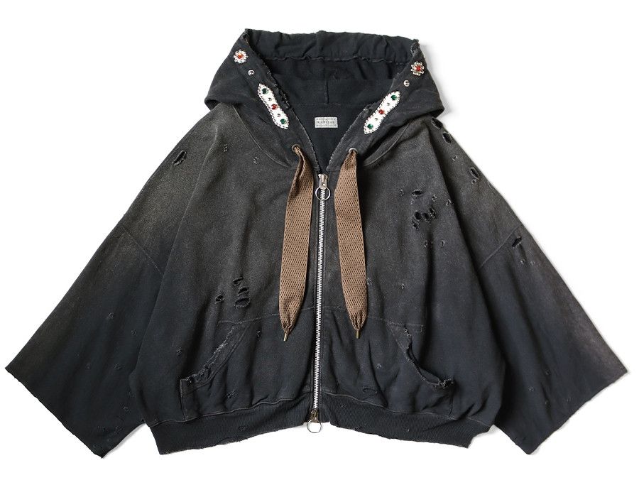 Kapital KAPITAL Thriller Damaged Devil Hood Studs Remake hoodie Size US XL / EU 56 / 4 - 1 Thumbnail