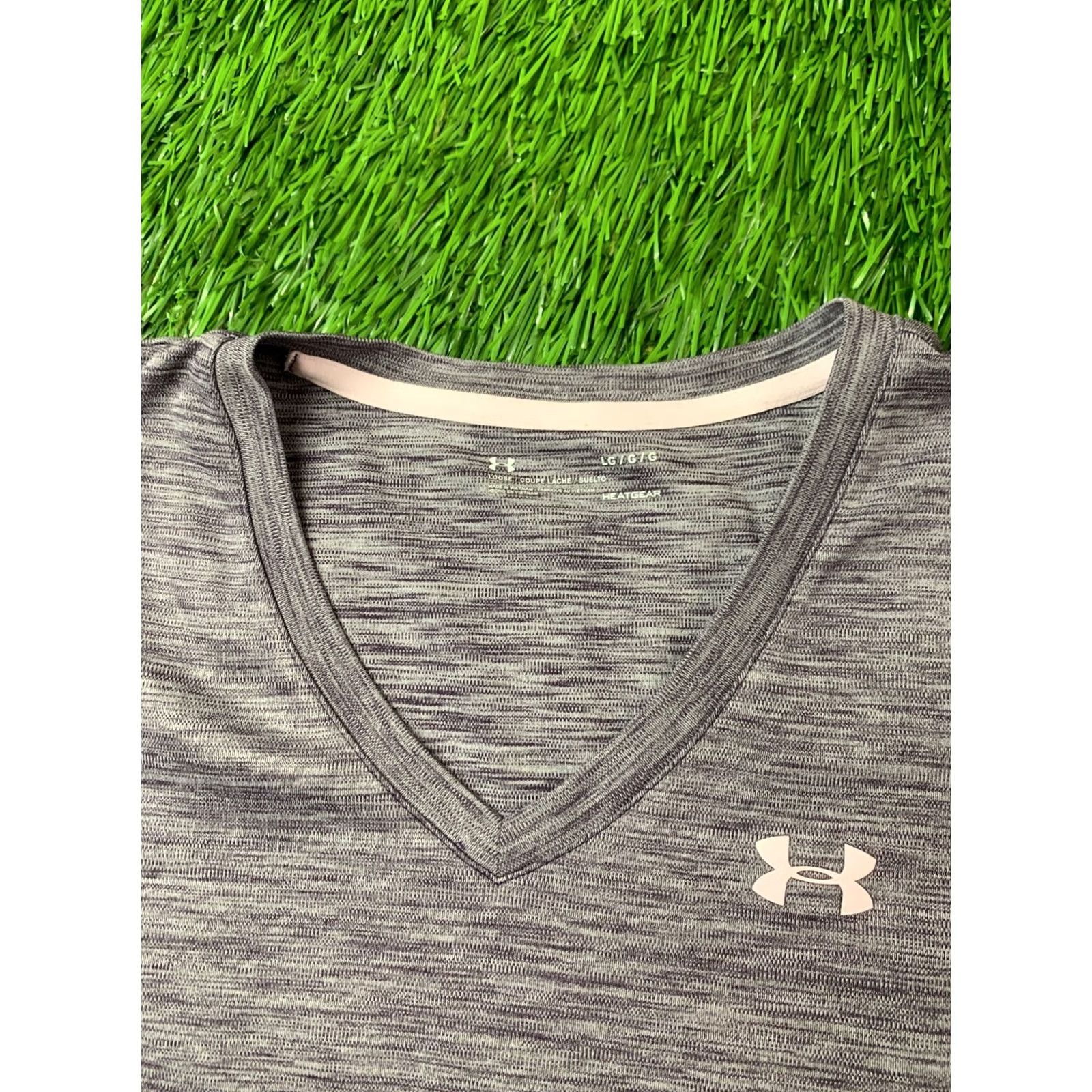 Under Armour Under Armour Shirt Women Compression Training Jersey L Gray Short Sleeve Size L / US 10 / IT 46 - 3 Thumbnail
