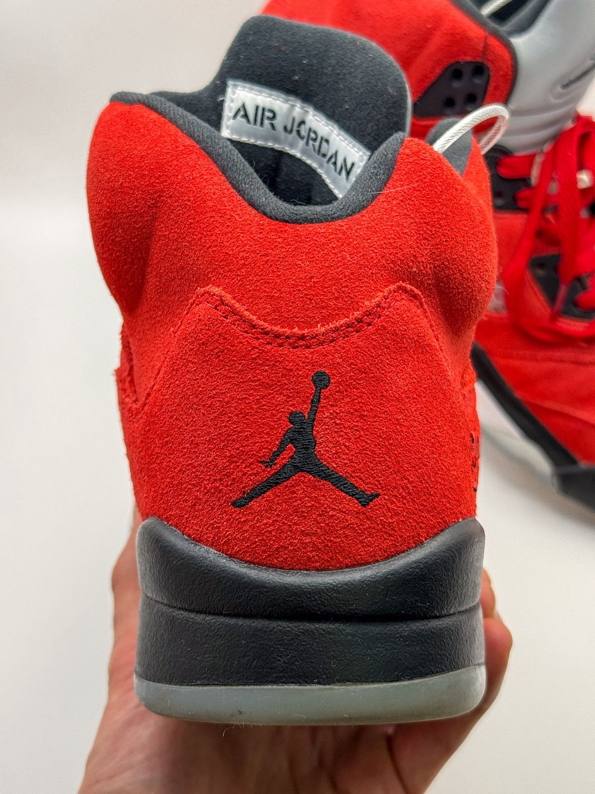 Nike Nike Air Jordan 5 Retro Raging Bull 2021 Fire Red Suede Size US 11 / EU 44 - 12 Thumbnail