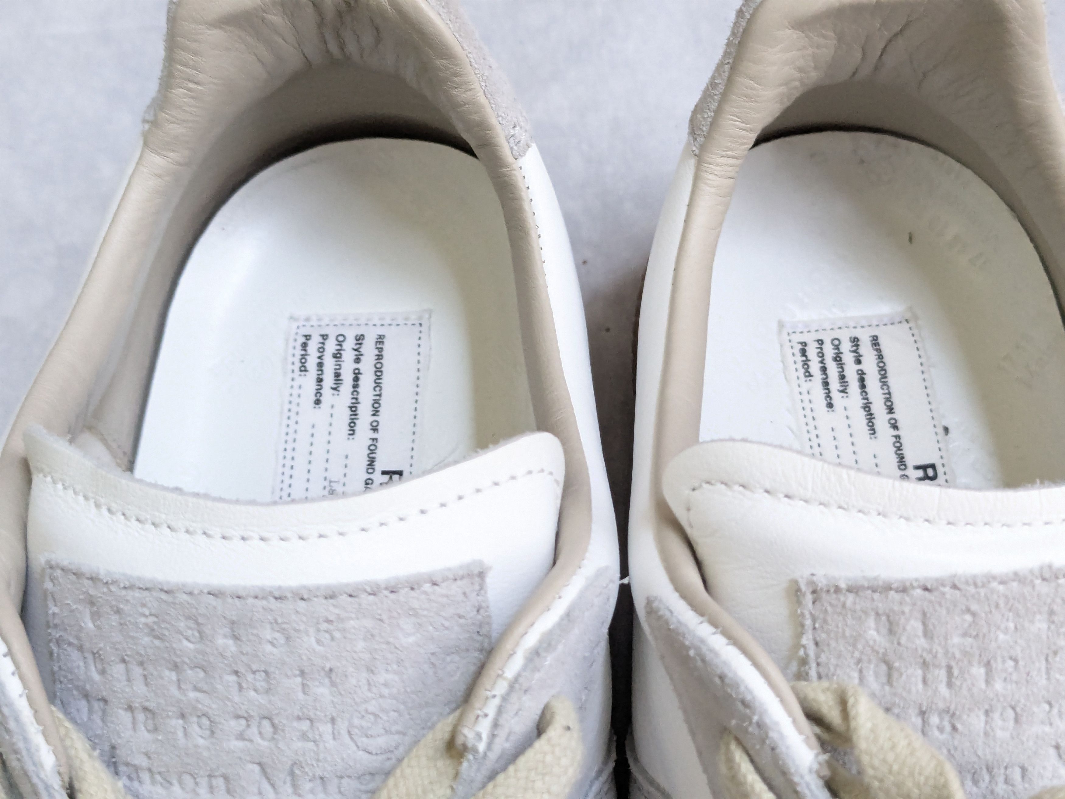Maison Margiela Maison Margiela GAT Replica White Gray 8.5 41.5 Low Tops Size US 8.5 / EU 41-42 - 5 Thumbnail