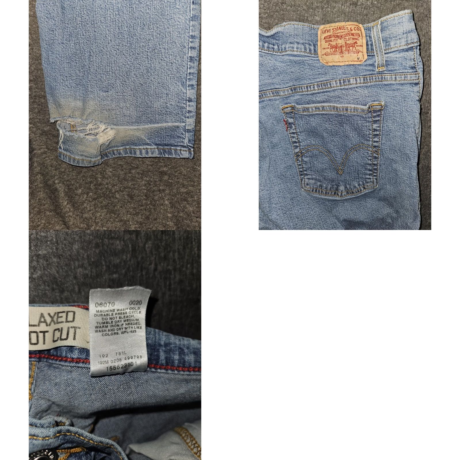Levi's VINTAGE Levi's Jeans Bootcut Womens 18 Light Blue 5-Pocket Denim Stretch Relaxed Classic Relaxed Boot Cut Jeans Womens 18 Blue Bootcut Size 40" / US 18 - 9 Thumbnail