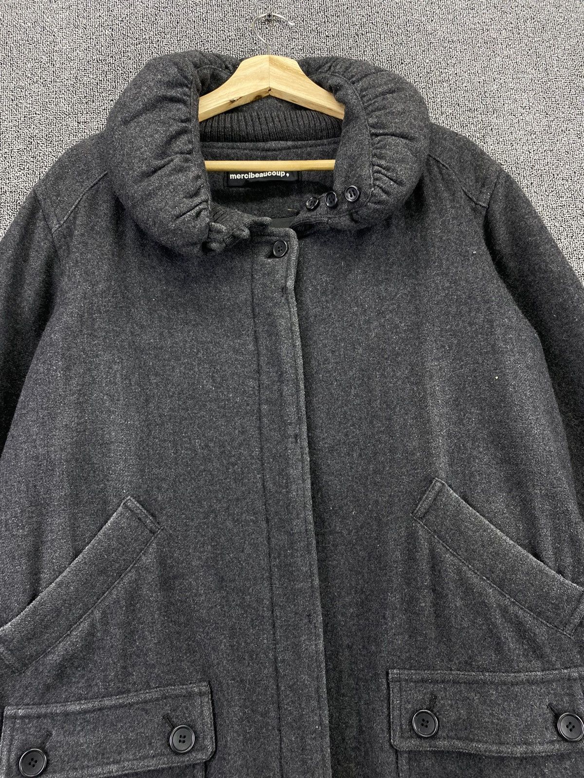 Issey Miyake Vintage Issey Miyake Mercibeaucoup Wool Jacket Size L / US 10 / IT 46 - 5 Thumbnail