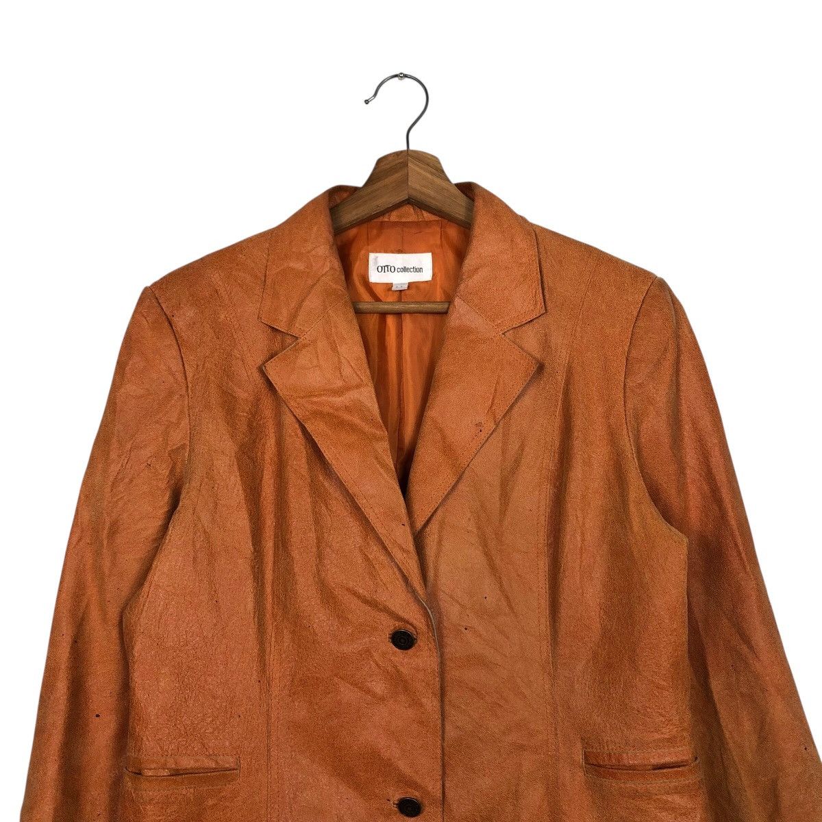 Vintage 📌Vintage Leather Jacket Otto Collection Issey Miyake Size US L / EU 52-54 / 3 - 4 Thumbnail