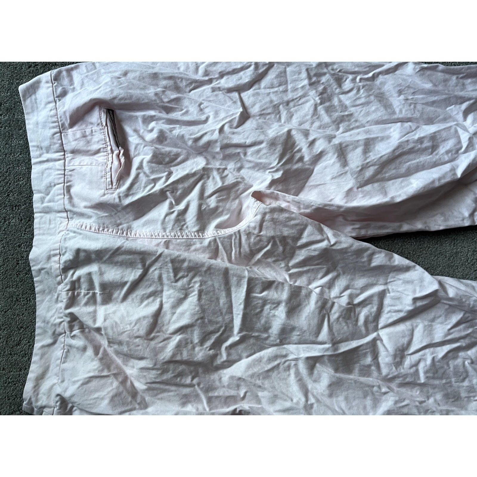 Avenue Venture Capri Pants Womens 14 Pink Stretch Chino Folded Hem Size 36" / US 14 / IT 50 - 4 Thumbnail