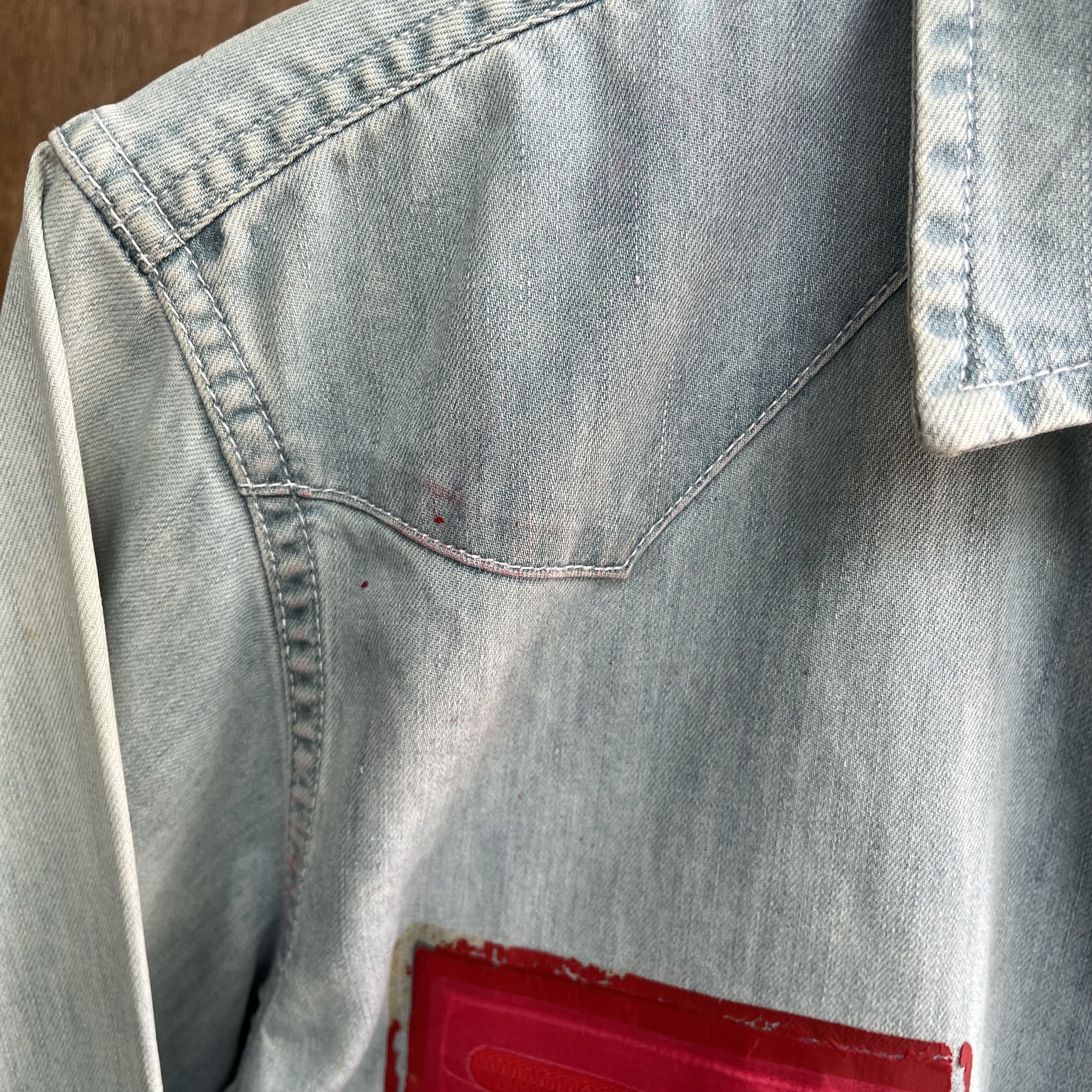 Visvim Visvim Western Shirt with Red Fabric Patch Size US S / EU 44-46 / 1 - 6 Thumbnail