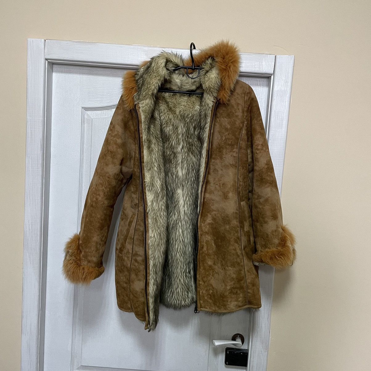 Y2K Mohair Fur jacket ifsixwasnine LGB coat faux mesh mohair