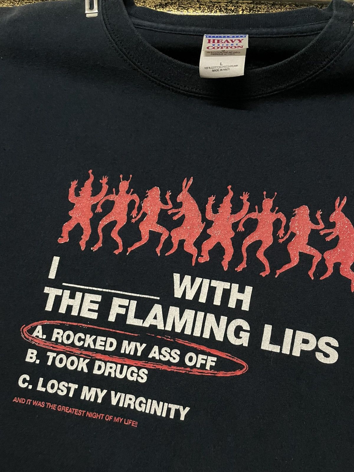 Band Tees Vintage Original The Flaming Lips Rocked My Ass Fade Tshirt Size US L / EU 52-54 / 3 - 6 Thumbnail