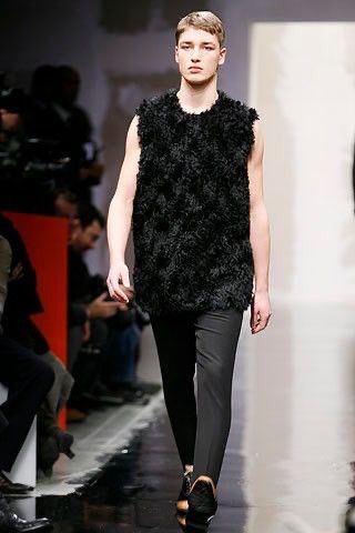 Prada FW07 Black Mohair Fur Vest Size US M / EU 48-50 / 2 - 1 Thumbnail