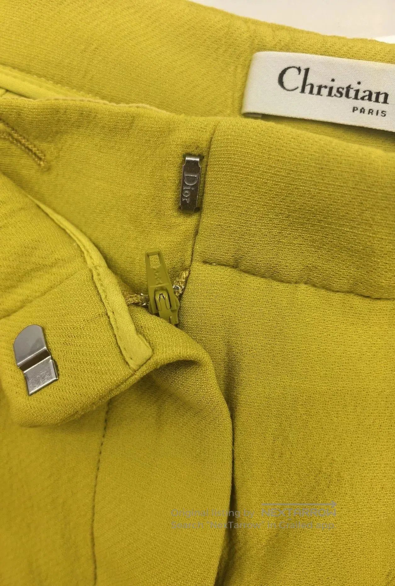 Dior Christian Dior Yellow CD Buckle Culottes. Size 35" - 5 Thumbnail
