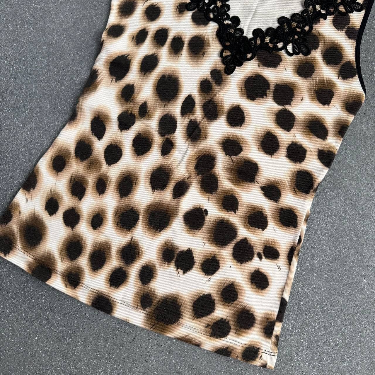 Japanese Brand × Vintage Marc Cain Vintage Leopard Sexy Tank Top Size S / US 4 / IT 40 - 5 Thumbnail
