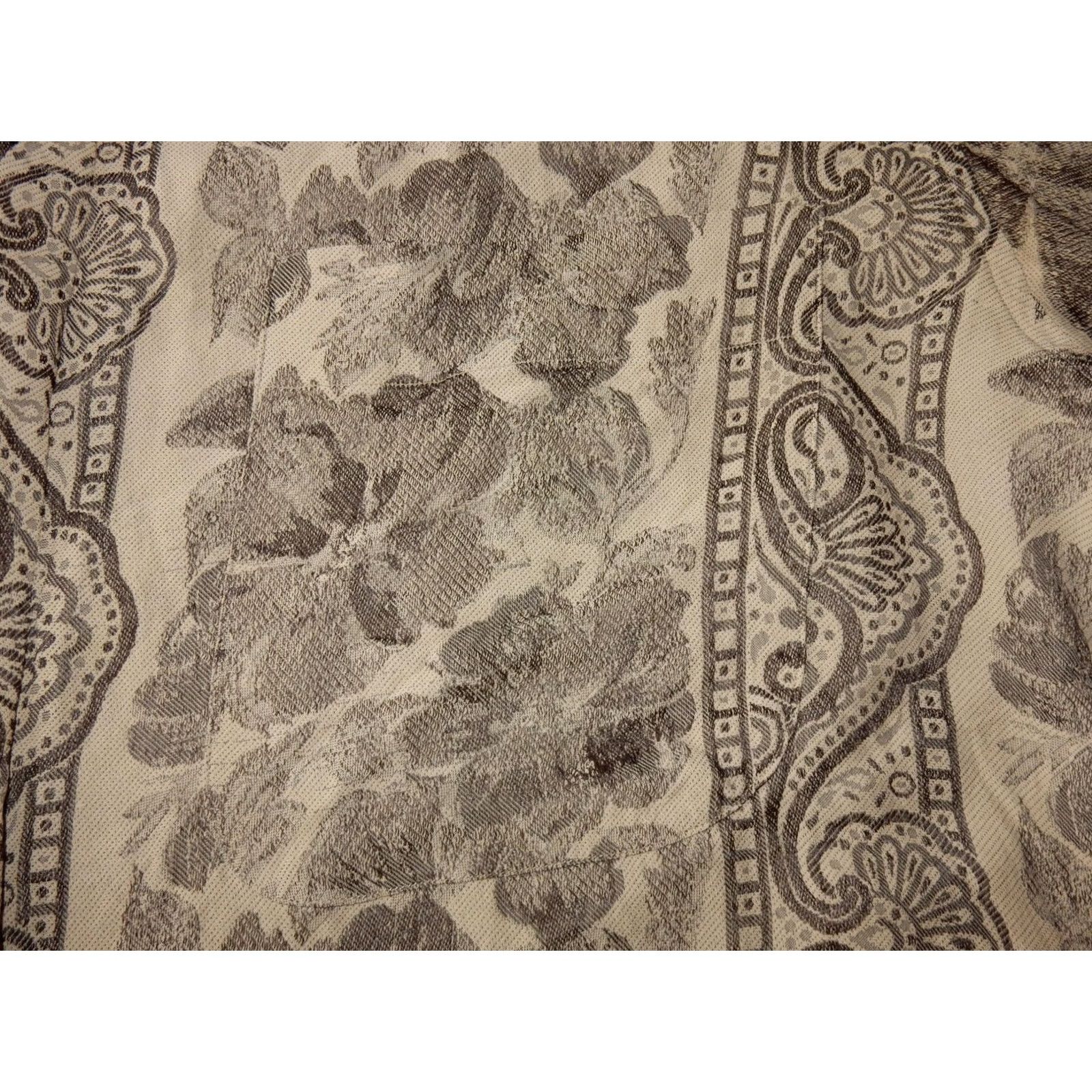 Vintage Biblo Club Shirt Men Button-Front Long Sleeve Paisley & Floral Brown Italy Made M Size US M / EU 48-50 / 2 - 3 Thumbnail