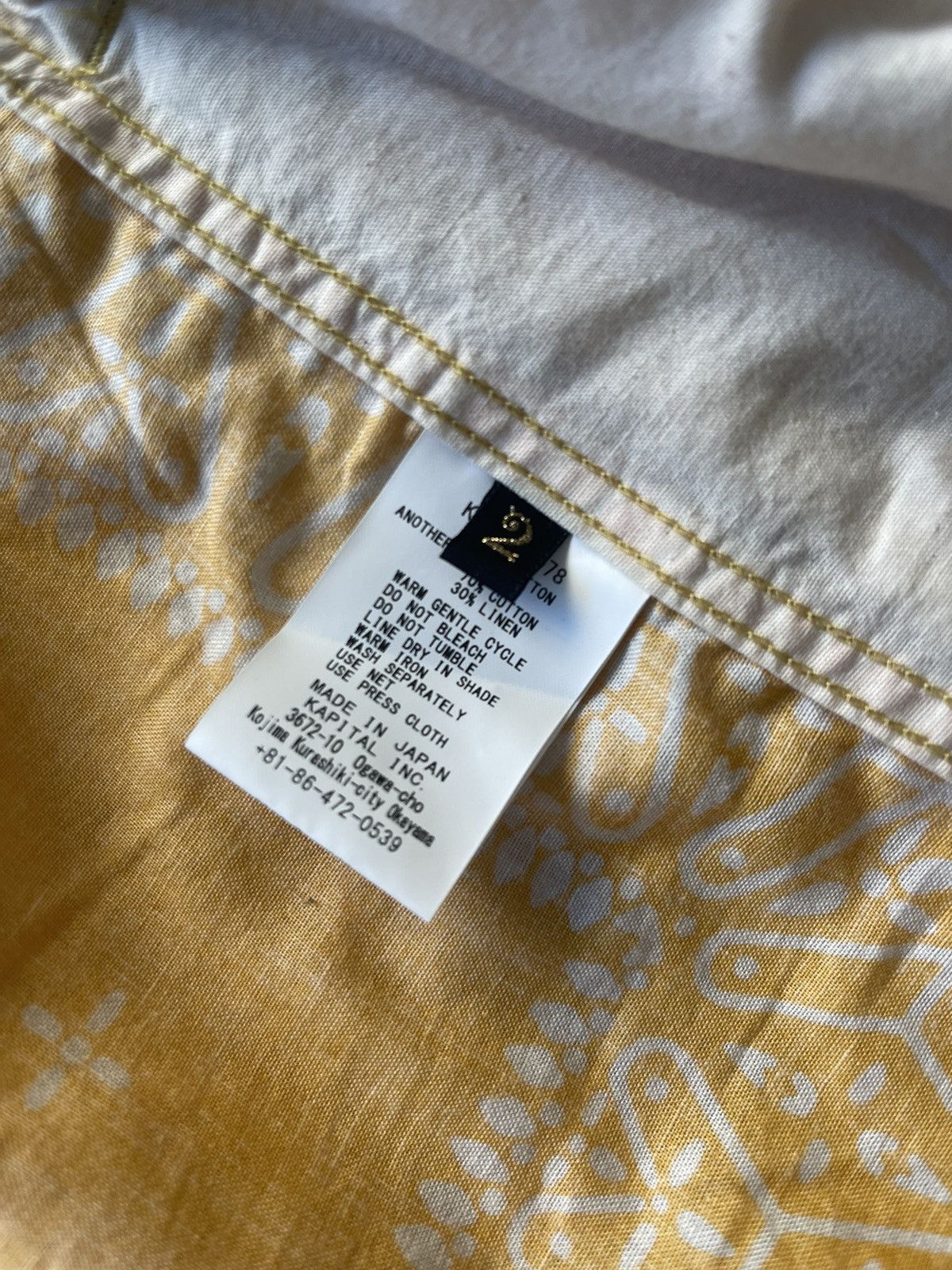 Kapital Kountry Kapital Kountry Yellow Bandana Shirt Kimono size 2 / S/M Size US S / EU 44-46 / 1 - 5 Thumbnail