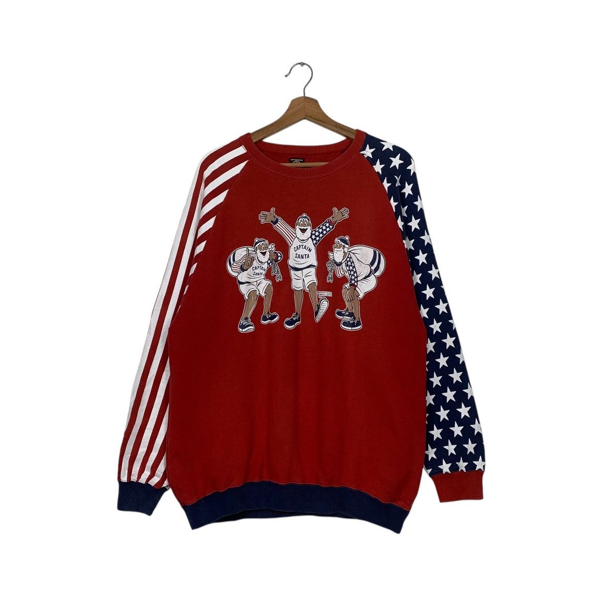 Other Captain Santa America Flag Crewneck Sweatshirt Size US L / EU 52-54 / 3 - 1 Thumbnail