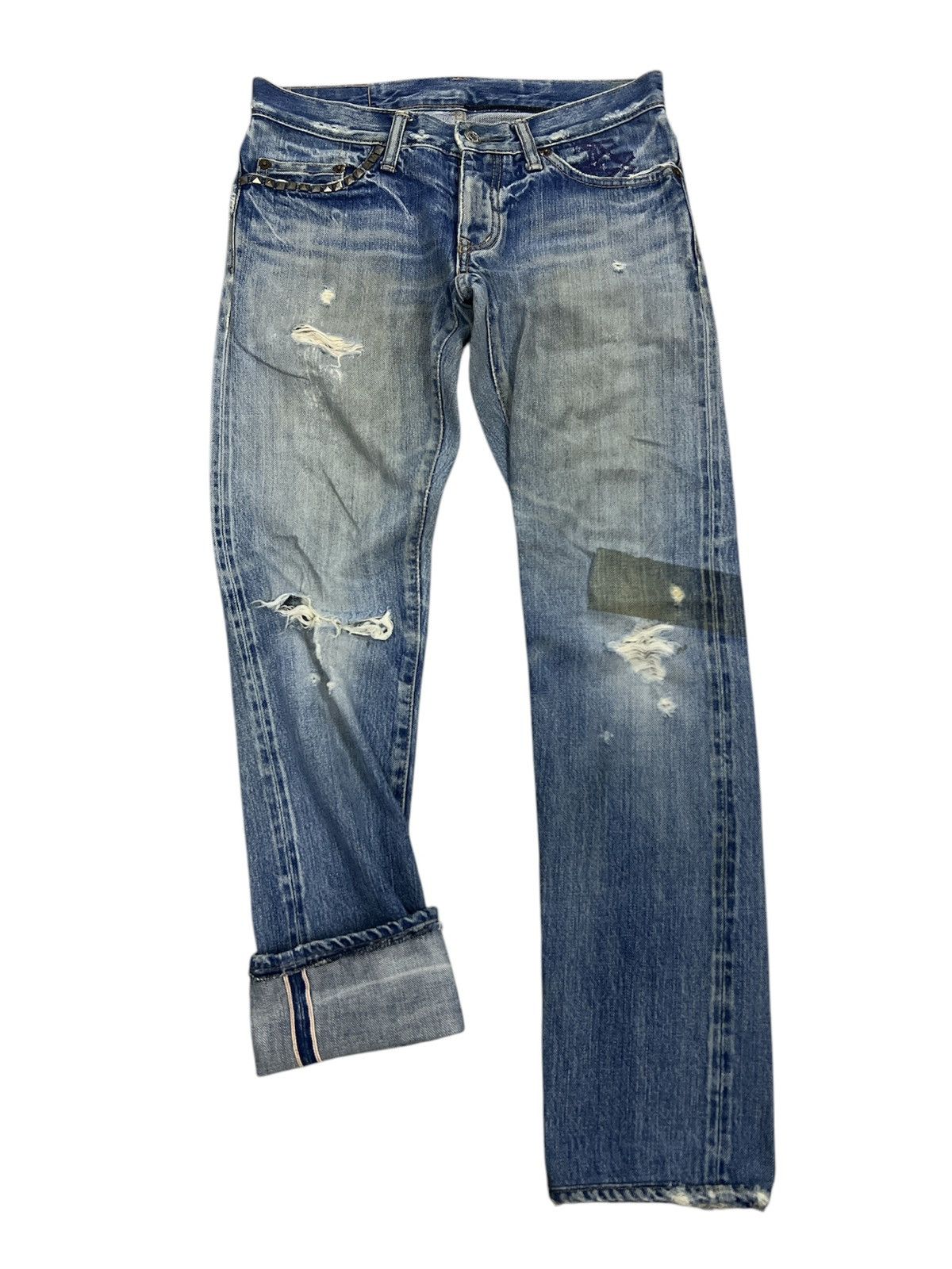 HYSTERIC GLAMOUR DISTRESSED DENIM PANT