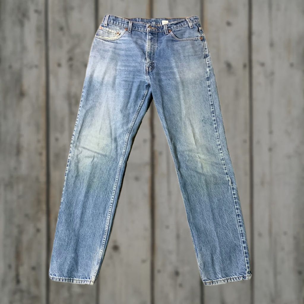 Levi's VINTAGE Levi's 505 Men's Regular Fit Straight Leg Jeans 36Wx34L Blue Cotton Size US 36 / EU 52 - 1 Thumbnail