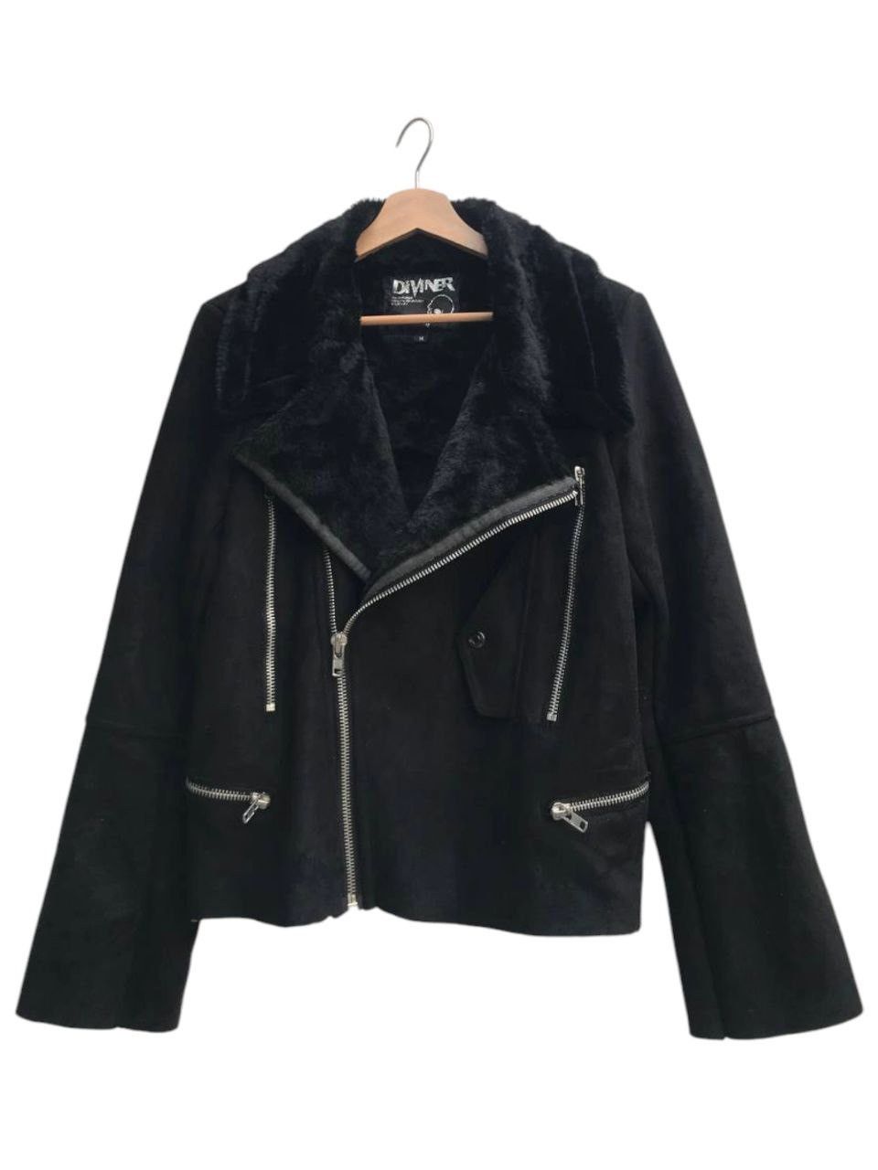 Diviner Punk Suede Fur Jacket