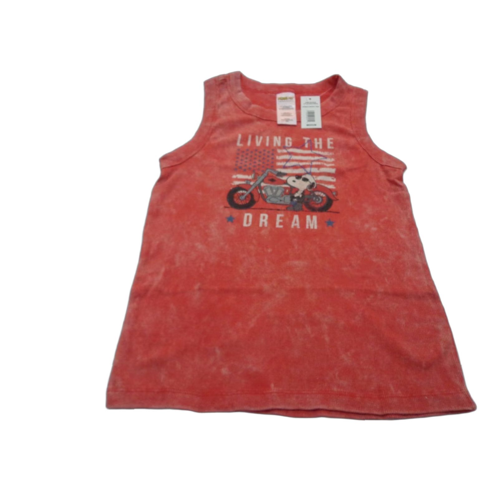 Peanuts Peanuts Women's Tank Top Graphic Snoopy Living the Dream Juniors M Red Cartoon Motorcycle Medium NEW Size M / US 6-8 / IT 42-44 - 1 Thumbnail